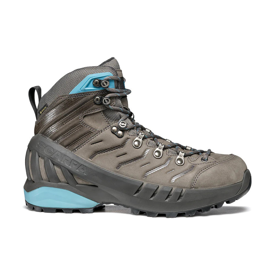 Scarpa Womens Cyclone Gore-Tex Vibram Sole Boots Hiking Trekking Shoes - Grey/Arctic - EU 38