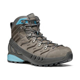 Scarpa Womens Cyclone Gore-Tex Vibram Sole Boots Hiking Trekking Shoes - Grey/Arctic - EU 42 - Front View