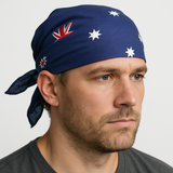 1x Australia Flag BANDANA 100% Cotton Head Wrap Bandanna Summer Neck Scarf - 45-Degree Angle