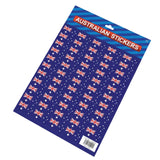 Australian Flag Stickers – A4 Sheet of Festive Stickers for Australia Day Celebrations - Side View