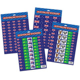 Australian Flag Stickers  4x A4 Sheets of Festive Stickers for Australia Day Celebrations