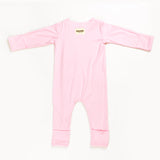 Ponchik Babies + Kids - Magnetic Bamboo Body Suit - Love - 3-6m - Top-Down View