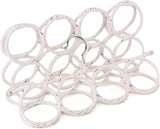 1x 28 Hole Scarf Hanger Holder Storage Tie Belt Scarf Organiser Space Saver - Side View
