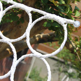 1x 28 Hole Scarf Hanger Holder Storage Tie Belt Scarf Organiser Space Saver - Close-Up Angle