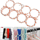 1x 28 Hole Scarf Hanger Holder Storage Tie Belt Scarf Organiser Space Saver - Low Angle