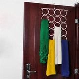 1x 28 Hole Scarf Hanger Holder Storage Tie Belt Scarf Organiser Space Saver - Extra Image