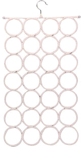 1x 28 Hole Scarf Hanger Holder Storage Tie Belt Scarf Organiser Space Saver - Extra Image