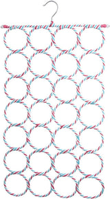 2x 24 Hole Scarf Hanger Holder Storage Tie Belt Scarf Organiser Space Saver - Extra Image