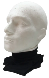 CLERICAL SHIRT COLLAR Priest Costume Halloween Fancy Dress Neck in Black - Top-Down View