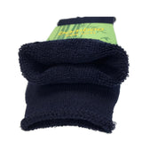12 Pairs PREMIUM BAMBOO SOCKS Mens Heavy Duty Thick Work Socks Cushion BULK  - Navy Blue - 11-14 - Top-Down View