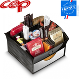 CEP Deluxe Tea Coffee Storage Home Office Organiser Distributor Tray - Black - Front View