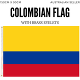 Republica de Colombia Country Flag Heavy Duty Colombian - 150cm x 90cm - Front View