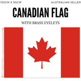 Canada Country Flag Heavy Duty Canadian Maple Leaf  - 150cm x 90cm - Side View