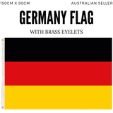 Germany Country Flag Deutschland Heavy Duty DE German - 150cm x 90cm - Front View
