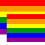 2x DELUXE RAINBOW GAY PRIDE FLAG Outdoor Banner 150x90cm 3x5ft w Metal Eyelets - Front View