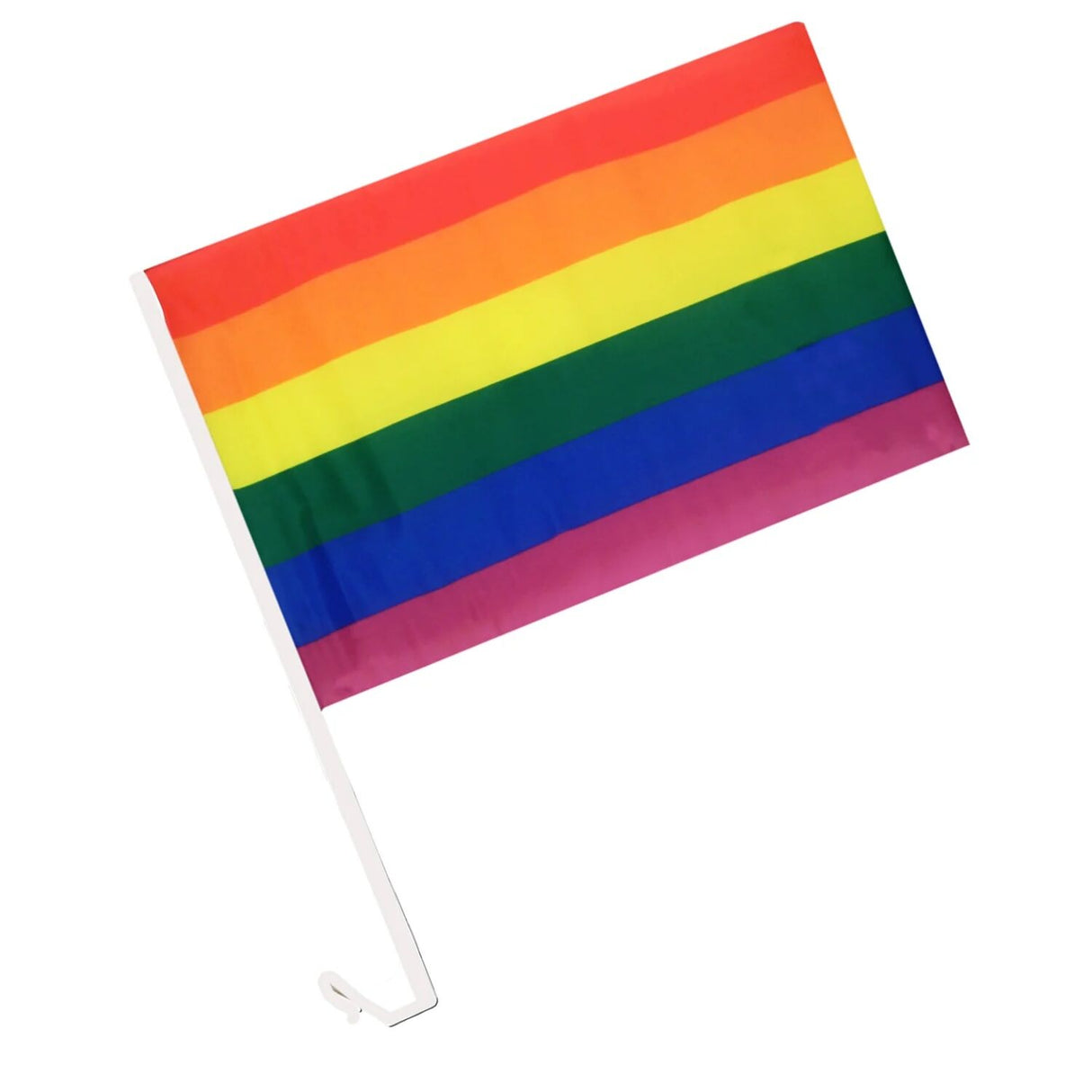 Vibrant Rainbow Pride Car Window Flags - 30cm x 45cm for Australia Day Festivities