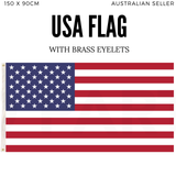 United States America Country Flag USA American Heavy Duty US - 150cm x 90cm - Front View