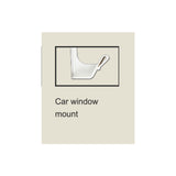 Patriotic Australia Day Car Window Flag with Clip - 30cm x 45cm Size - Side View