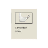 Australia Day Car Flag Set - 2 Premium 30cm x 45cm Flags with Window Mounts - Top-Down View