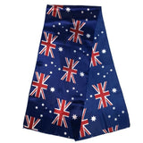 Australia Day Celebration Scarf - Stylish Flag Souvenir for Sports and Events - Front View