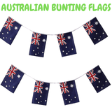 7m Australian Day Bunting Flag Banner - Festive Party Decoration with 20 Flags - Front View
