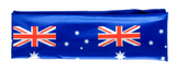 Australia Flag Headband Tennis Cricket Australia Day Aussie Costume in Blue - Front View