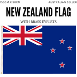 New Zealand Country Flag Kiwi Heavy Duty Outdoor Maori - 150cm x 90cm - Side View