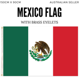 Mexico Mexican Country Flag Heavy Duty Outdoor - 150cm x 90cm - Front View