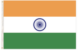 India Country Flag Indian Heavy Duty National Cricket Diwali Divali - 150cm x 90cm - Front View