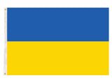 Ukraine Country Flag Ukrainian Heavy Duty with Metal Eyelets - 150cm x 90cm - Front View
