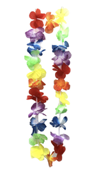 40cm HAWAIIAN LEI Tropical Beach Theme Hawaii Luau Party Garland Flowers - Front View