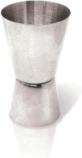 Vin Bouquet Double-Ended Stainless Steel Jigger for Precise Shot Measurement - Front View