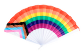 LGBTQ Pride Vibrant Rainbow Cooling Fan for Celebratory Events