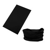 Seamless Tube Bandana Head Scarf Face Cover Mask Gaiter Ski Snow in Black - 45-Degree Angle