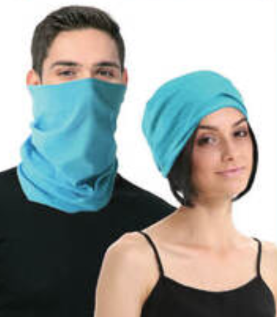 Seamless Tube Bandana Head Scarf Face Cover Mask Gaiter Ski Snow in Light Blue
