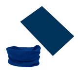 Seamless Tube Bandana Head Scarf Face Cover Mask Gaiter Ski Snow in Navy - Side View