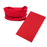 Seamless Tube Bandana Head Scarf Face Cover Mask Gaiter Ski Snow in Red - Side View