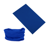 Seamless Tube Bandana Head Scarf Face Cover Mask Gaiter Ski Snow in Royal Blue - Side View