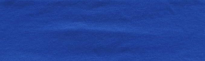 Unisex 8cm Wide Blue Elastic Stretch Yoga Headband - Sweat-Wicking Sports Hairband