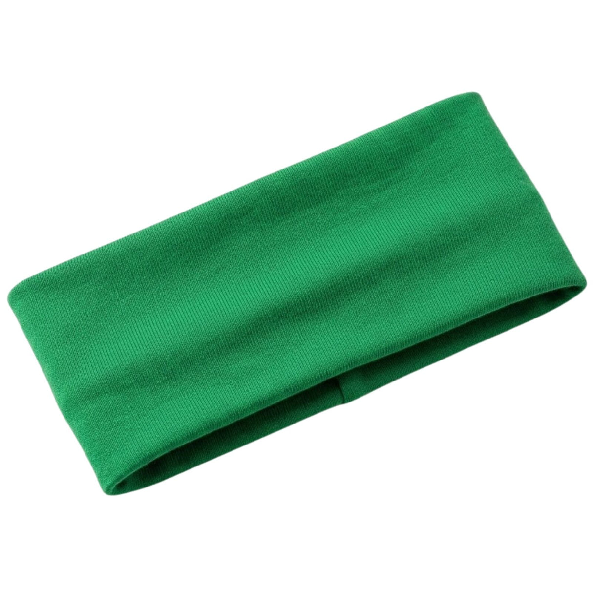 PLAIN HEADBAND Elastic Stretch Sport Yoga Hair Band Unisex 8cm Wide Wrap - Green
