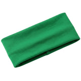 PLAIN HEADBAND Elastic Stretch Sport Yoga Hair Band Unisex 8cm Wide Wrap - Green