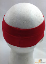 Unisex 8cm Wide Elastic Sports Headband - Red Yoga Hair Wrap for Active Lifestyles - 45-Degree Angle