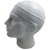2pc Set Plain Headband Elastic Stretch Sports Yoga Hair Band Unisex Wide Wrap - 45-Degree Angle