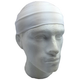 2pc Set Plain Headband Elastic Stretch Sports Yoga Hair Band Unisex Wide Wrap - Close-Up Angle