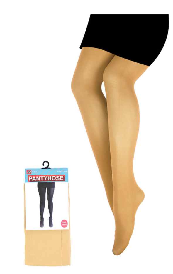 Sleek and Stylish Sheer Pantyhose for Women - Beige, One Size Fits Most