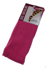 Womens Over Knee Socks Thigh High Stockings Long Stretch - Plain Pink - Front View