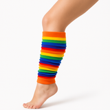 Colorful Party Leg Warmers - Fun and Fashionable Stretch Accessories for All Occasions - Top-Down View