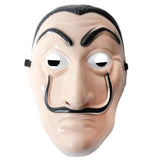 Money Heist Character Mask – Essential Plastic Accessory for Costume Parties and Events - Front View
