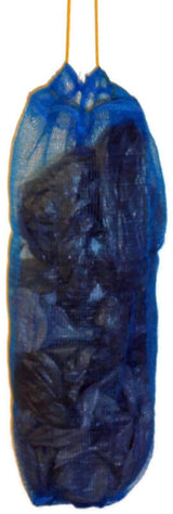 PLASTIC BAG HOLDER Dispenser Storage Mesh Kitchen Bags Tidy Keeper 40cm - Side View