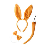 3pcs Kangaroo Animal Set Costume Dress Up Party Bow Tie Tail Ears Book Week - Side View